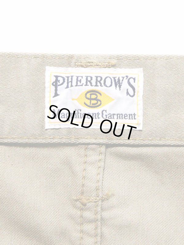 画像11: 【 Pherrow's（フェローズ） 】　テーパードコットンサテンパンツ　[ Cotton Sateen ]　[ BEIGE ] 