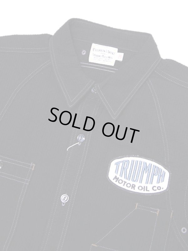 画像3: 【 Pherrow's（フェローズ） 】 半袖カスタムワークシャツ [ TRIUMPH MOTOR OIL CO. ]　[SHORT SLEEVE WORK SHIRT]