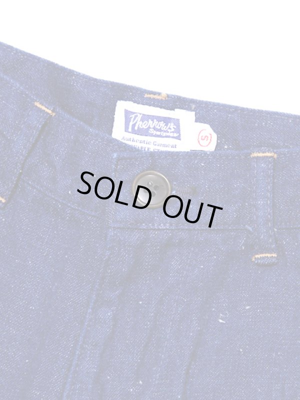 画像3: 【 Pherrow's（フェローズ） 】　ネップデニムワークショーツ　[ INDIGO ]