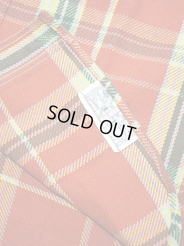 画像7: 【 Pherrow's（フェローズ） 】　ヘビーウェイトフランネルチェックシャツ　[ オレンジ x グリーン ]