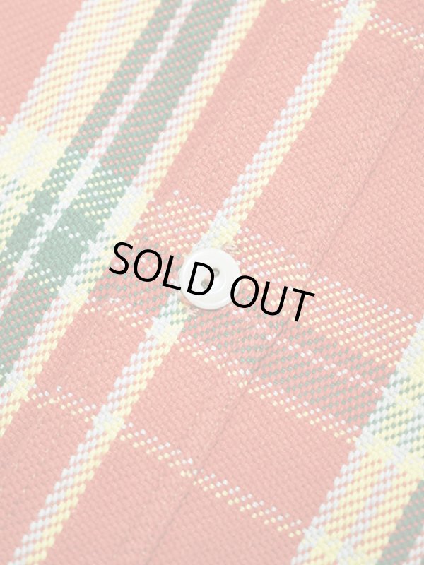 画像9: 【 Pherrow's（フェローズ） 】　ヘビーウェイトフランネルチェックシャツ　[ オレンジ x グリーン ]