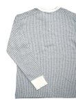 画像2: 【 Pherrow's（フェローズ） 】　杢ストライプヘンリーネックTシャツ　[ Stripe Henry T-Shirt ]