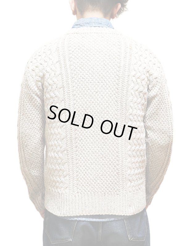 画像2: 【 Pherrow's（フェローズ） 】 ローゲージニットカーディガン　[ NATURAL ]