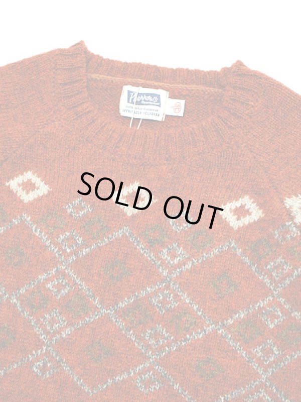 画像5: 【 Pherrow's（フェローズ） 】　◇柄ジャガードニットセーター　[ Jacquard Knit Sweater ]　[ ORANGE ]
