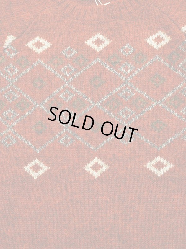 画像7: 【 Pherrow's（フェローズ） 】　◇柄ジャガードニットセーター　[ Jacquard Knit Sweater ]　[ ORANGE ]