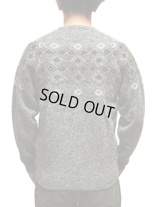 画像2: 【 Pherrow's（フェローズ） 】　◇柄ジャガードニットセーター　[ Jacquard Knit Sweater ]　[ GRAY ]