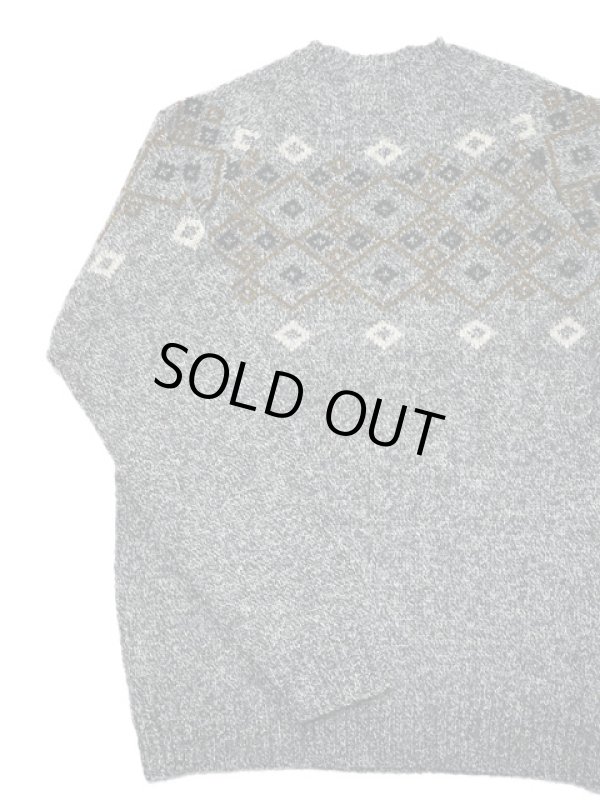 画像4: 【 Pherrow's（フェローズ） 】　◇柄ジャガードニットセーター　[ Jacquard Knit Sweater ]　[ GRAY ]