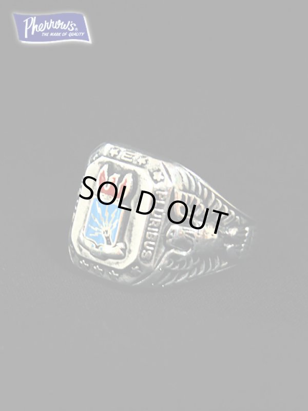 画像1: 【 Pherrow's（フェローズ） 】 シルバーリング [ A.F.COMMAND ] [ 19号 ]