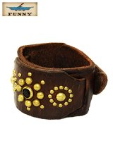 画像: 【 FUNNY（ファニー） 】 VINTAGE STUDS LEATHER CUFF [ COWBOY ]