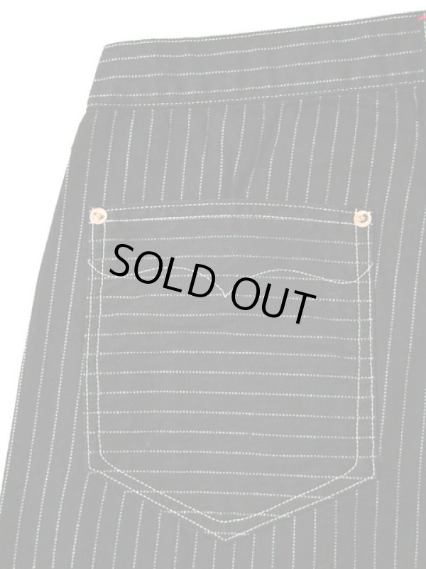 画像7: 【 Pherrow's（フェローズ） 】 ウォバッシュストライプワークパンツ [ BLACK WABASH ]  [ 30's MODEL ] 