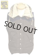 画像: 【 SUGAR CANE（シュガーケン） 】 NYLON/COTTON PADDING VEST W/HOOD 再入荷！