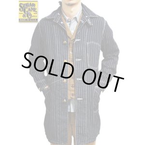 画像: 【 SUGAR CANE（シュガーケン） 】 【 9oz. 】 ウォバッシュストライプレイルロードコート WABASH STRIPE RAILRORD COAT 再入荷！