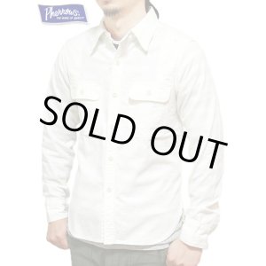画像: 【 Pherrow's（フェローズ） 】 シャンブレーワークシャツ [ WHITE CHAMBRAY ]