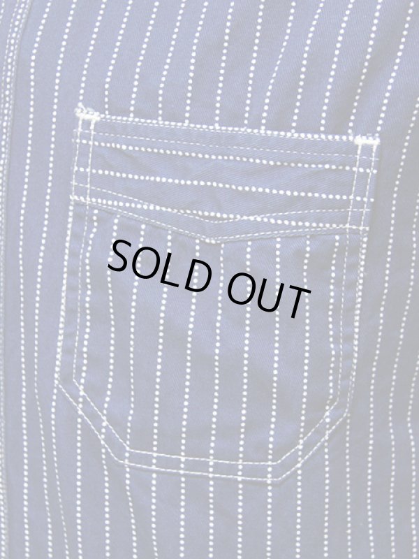 画像5: 【 SUGAR CANE（シュガーケン） 】 【 8.5oz. 】 半袖ウォバッシュストライプワークシャツ WABASH STRIPE S/S WORK SHIRT [ FICTION ROMANCE ] 再入荷！