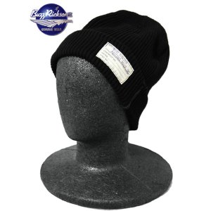 画像: 【 メール便可 】 【 BUZZ RICKSON'S（バズリクソンズ） 】 U.S.N. WATCH CAP [ COTTON VERSION ] [ BLACK ] 