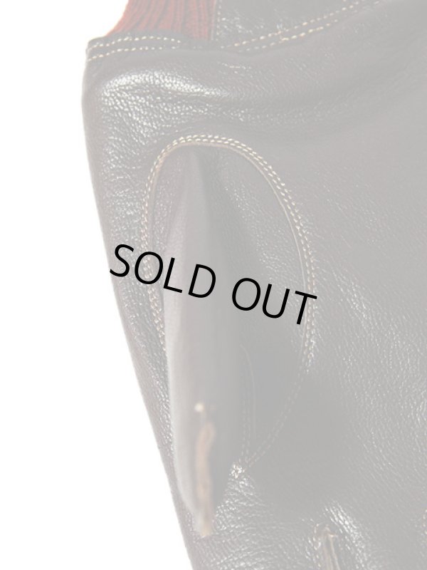 画像5: 【 BUZZ RICKSON'S（バズリクソンズ） 】  レザーグローブ [ A-10 LEATHER GLOVE ] [ S/BROWN RED RIB ] 再入荷！