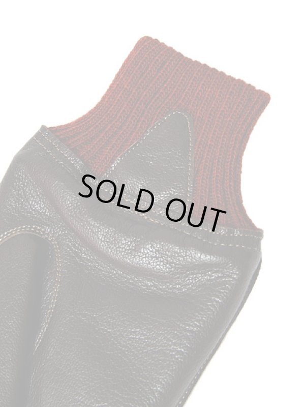 画像3: 【 BUZZ RICKSON'S（バズリクソンズ） 】  レザーグローブ [ A-10 LEATHER GLOVE ] [ S/BROWN RED RIB ] 再入荷！