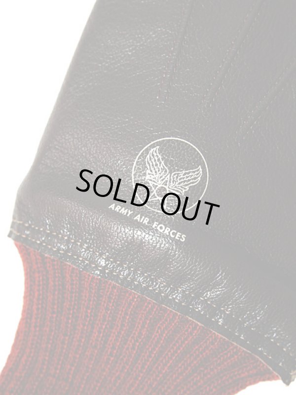 画像4: 【 BUZZ RICKSON'S（バズリクソンズ） 】  レザーグローブ [ A-10 LEATHER GLOVE ] [ S/BROWN RED RIB ] 再入荷！