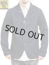 画像: 【 SUGAR CANE（シュガーケン） 】 【 8oz. 】 INDIGO STRIPE WORK JACKET [ FICTION ROMANCE ]