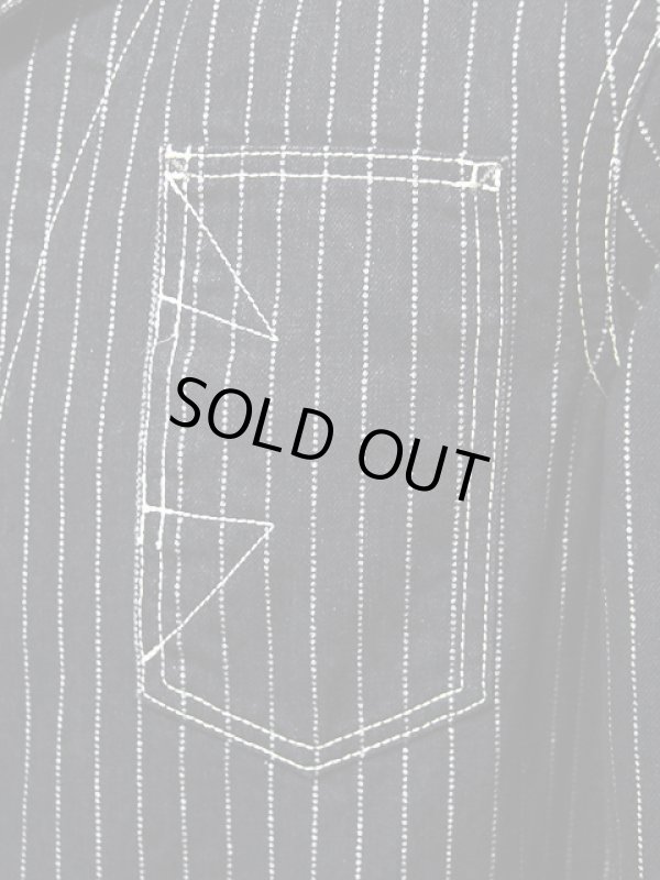 画像5: 【 Pherrow's（フェローズ） 】 ウォバッシュストライプカバーオール [ BLACK WABASH ] [ 1920 MODEL ] 