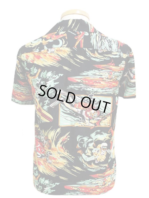 画像2: 【 SUN SURF×Mister Freedom（サンサーフ×ミスターフリーダム） 】 COTTON/RAYON ROCK'N ROLL SHIRT “Action Packed”