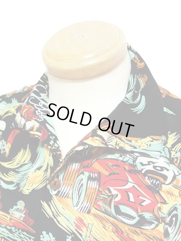 画像3: 【 SUN SURF×Mister Freedom（サンサーフ×ミスターフリーダム） 】 COTTON/RAYON ROCK'N ROLL SHIRT “Action Packed”