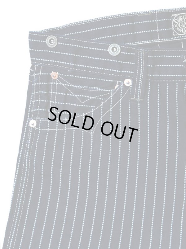 画像3: 【 SUGAR CANE（シュガーケン） 】 【 9oz. 】 WABASH STRIPE ZIP FLY SHORTS [ FICTION ROMANCE ] 再入荷！