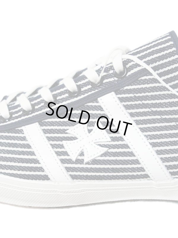 画像2: 【 サムライ自動車倶楽部 】 アイアンクロススニーカー [ 【 17oz. 】 インディゴヒッコリーデニム仕様 ]