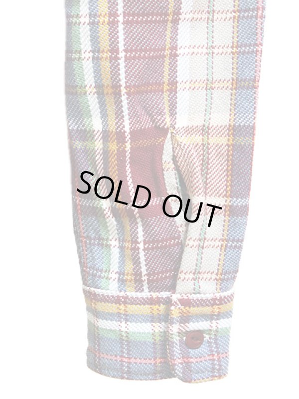 画像5: 【 UES（ウエス） 】 先染めヘビーチェックネルシャツ [ ワイン ] 再入荷！