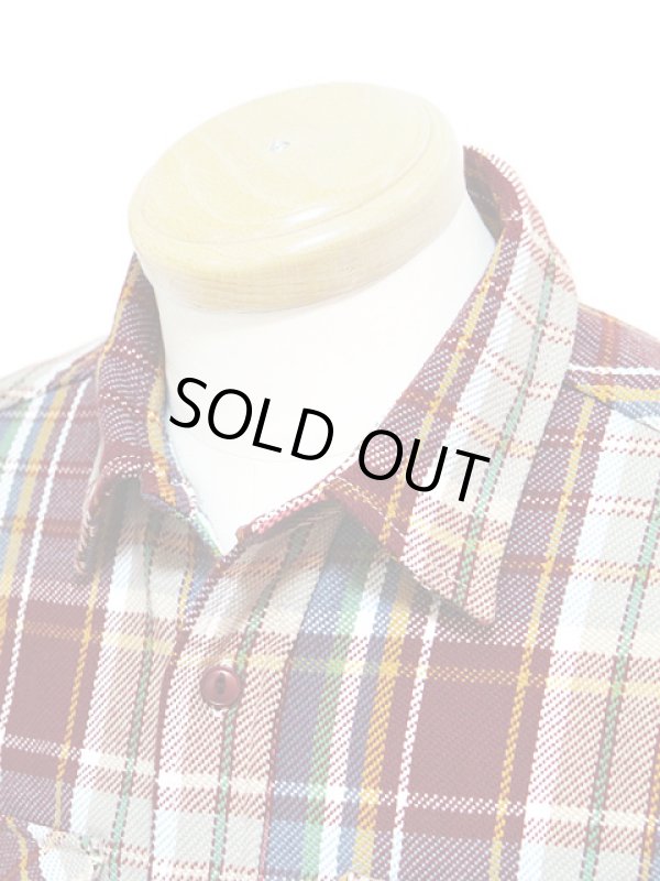 画像3: 【 UES（ウエス） 】 先染めヘビーチェックネルシャツ [ ワイン ] 再入荷！