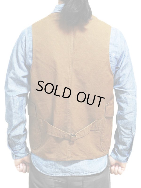 画像2: 【 SUGAR CANE（シュガーケン） 】 【 13oz. 】 BROWN CANVAS HUNTING WORK VEST