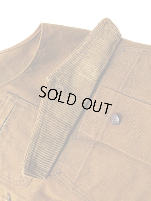 画像6: 【 SUGAR CANE（シュガーケン） 】 【 13oz. 】 BROWN CANVAS HUNTING WORK VEST