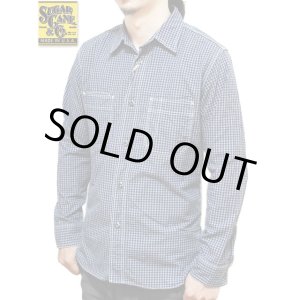 画像: 【 SUGAR CANE（シュガーケン） 】  【 4oz. 】 INDIGO COVERT GINGHAM CHECK WORK SHIRTS [ FICTION ROMANCE ]