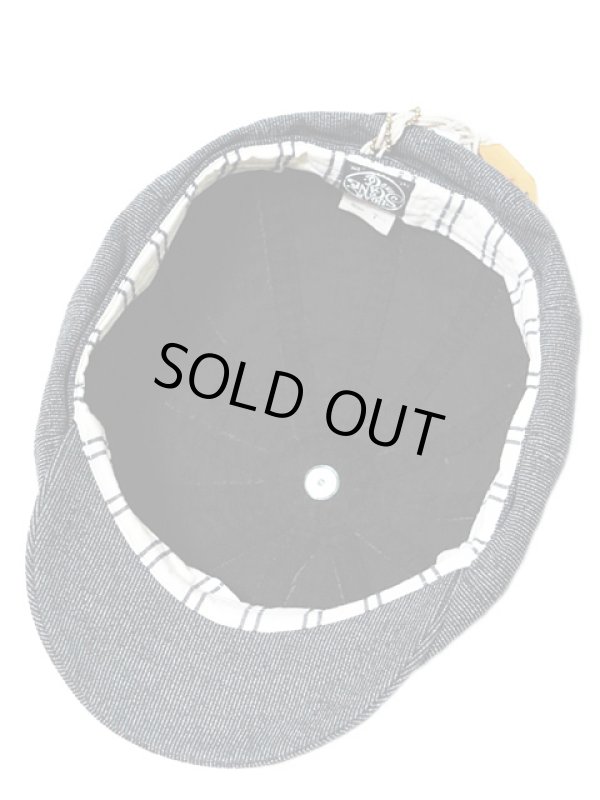 画像3: 【 SUGAR CANE（シュガーケン） 】 【 12.5oz. 】 COTTON PRINT MOLESKIN 12PANELS CASQUETTE [ BLACK ] [ FICTION ROMANCE ]