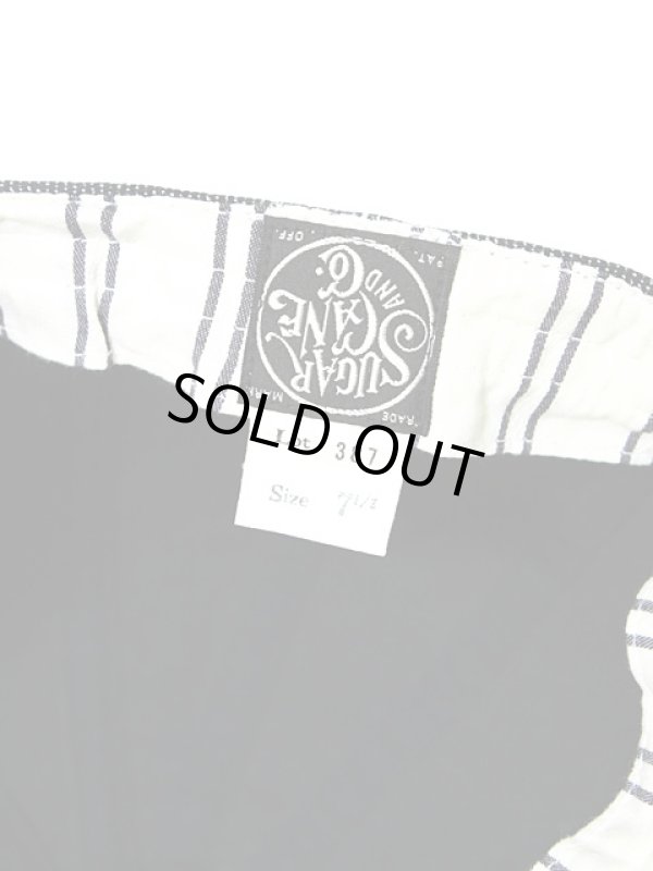 画像7: 【 SUGAR CANE（シュガーケン） 】 【 12.5oz. 】 COTTON PRINT MOLESKIN 12PANELS CASQUETTE [ BLACK ] [ FICTION ROMANCE ]