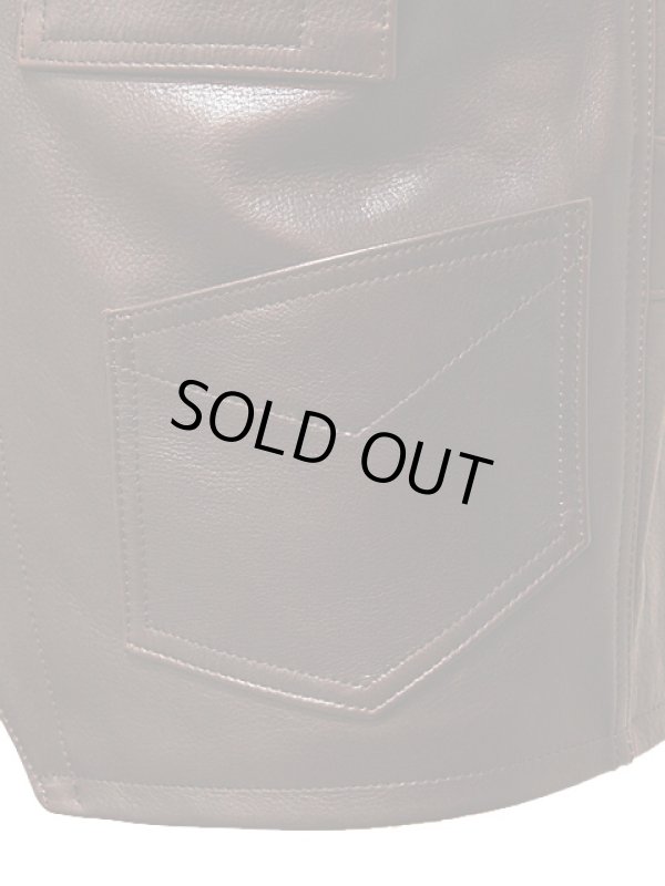 画像12: 【 LUA×Y'2 LEATHER 】 ルア別注 レザーワークベスト [ LV-01 ] 【 少量限定生産モデル 】