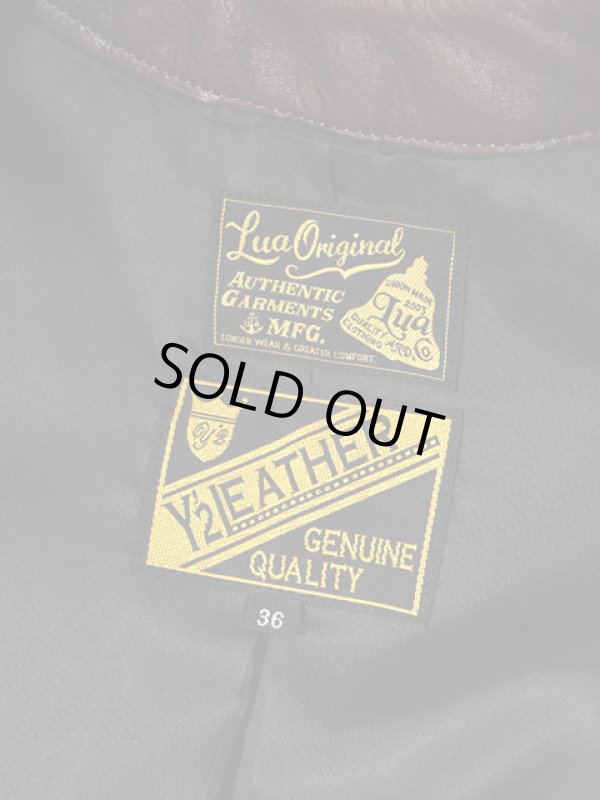 画像19: 【 LUA×Y'2 LEATHER 】 ルア別注 レザーワークベスト [ LV-01 ] 【 少量限定生産モデル 】