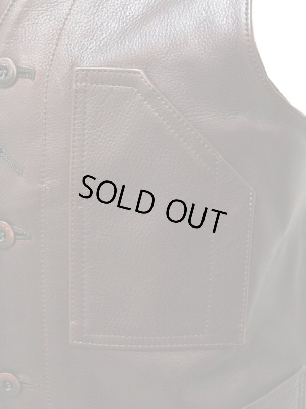 画像11: 【 LUA×Y'2 LEATHER 】 ルア別注 レザーワークベスト [ LV-01 ] 【 少量限定生産モデル 】