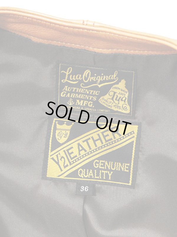 画像19: 【 LUA×Y'2 LEATHER 】 ルア別注 レザーワークベスト [ LV-01 ] 【 少量限定生産モデル 】