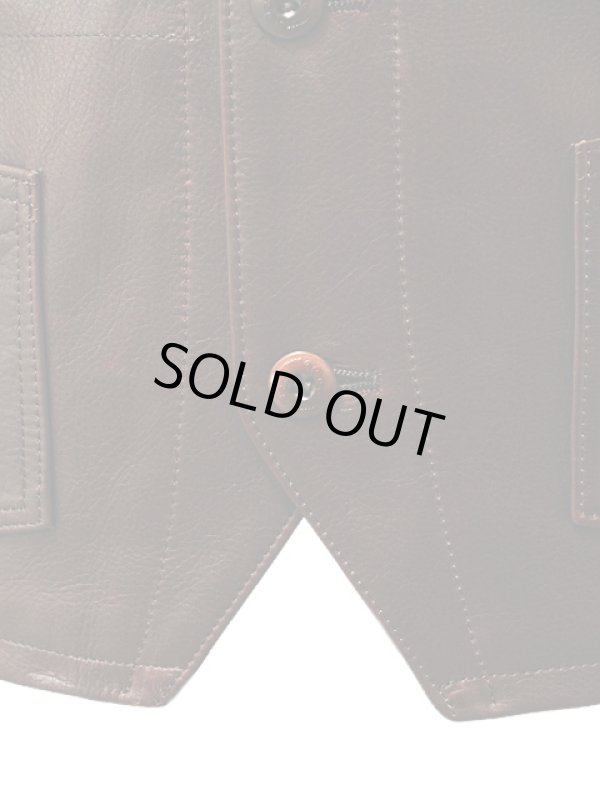 画像13: 【 LUA×Y'2 LEATHER 】 ルア別注 レザーワークベスト [ LV-01 ] 【 少量限定生産モデル 】