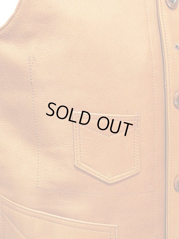 画像10: 【 LUA×Y'2 LEATHER 】 ルア別注 レザーワークベスト [ LV-01 ] 【 少量限定生産モデル 】