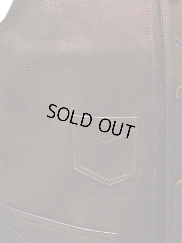 画像10: 【 LUA×Y'2 LEATHER 】 ルア別注 レザーワークベスト [ LV-01 ] 【 少量限定生産モデル 】
