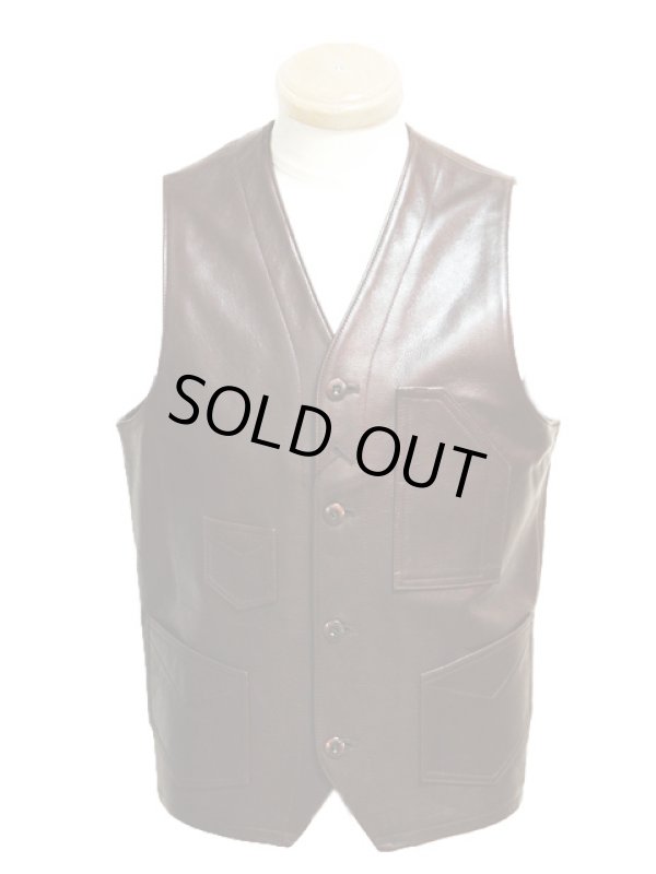 画像2: 【 LUA×Y'2 LEATHER 】 ルア別注 レザーワークベスト [ LV-01 ] 【 少量限定生産モデル 】