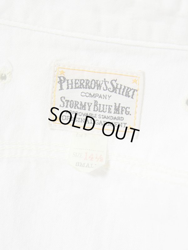 画像10: 【 Pherrow's（フェローズ） 】 シャンブレーワークシャツ [ WHITE CHAMBRAY ]