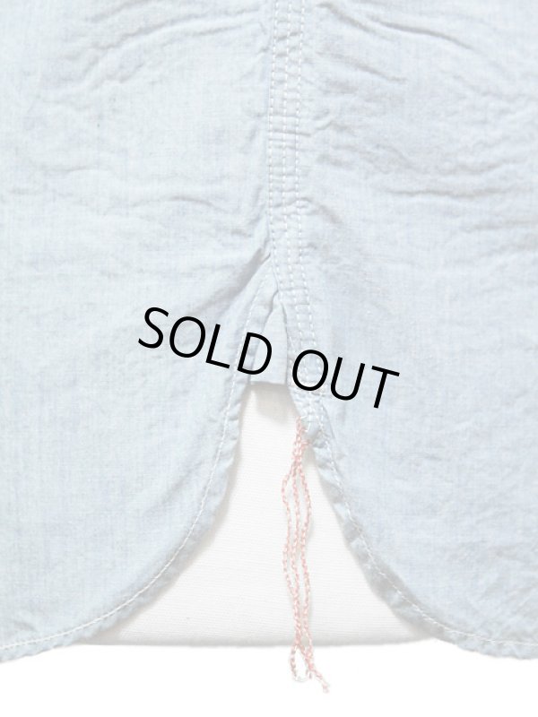 画像7: 【 Pherrow's（フェローズ） 】 カスタムシャンブレーワークシャツ [ TREAD TRIMMERS ]