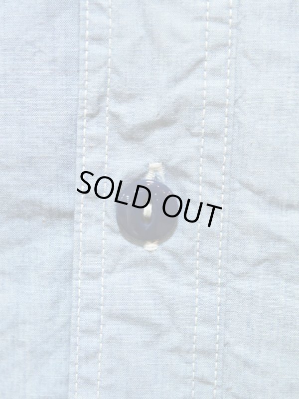 画像8: 【 Pherrow's（フェローズ） 】 カスタムシャンブレーワークシャツ [ TREAD TRIMMERS ]