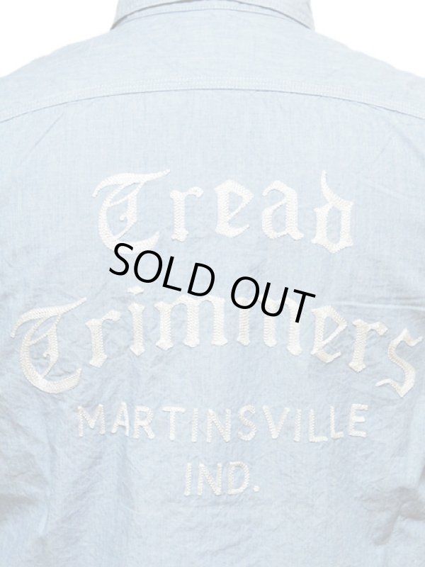 画像5: 【 Pherrow's（フェローズ） 】 カスタムシャンブレーワークシャツ [ TREAD TRIMMERS ]