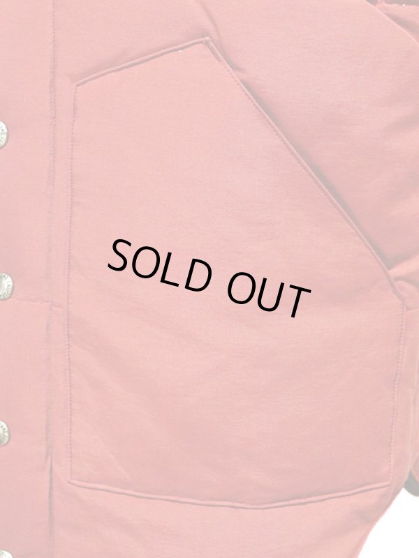 画像4: 【 SUGAR CANE（シュガーケン） 】 COTTON/NYLON LEATHER YOKE DOWN VEST 再入荷！