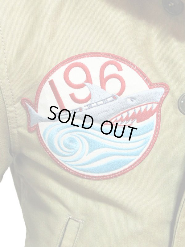 画像6: 【 Pherrow's（フェローズ） 】 カスタムN-1デッキジャケット [ SEA DIVILS OLIVE ]