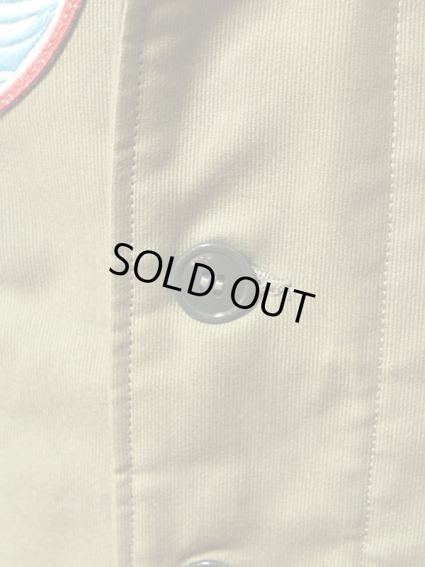 画像12: 【 Pherrow's（フェローズ） 】 カスタムN-1デッキジャケット [ SEA DIVILS OLIVE ]